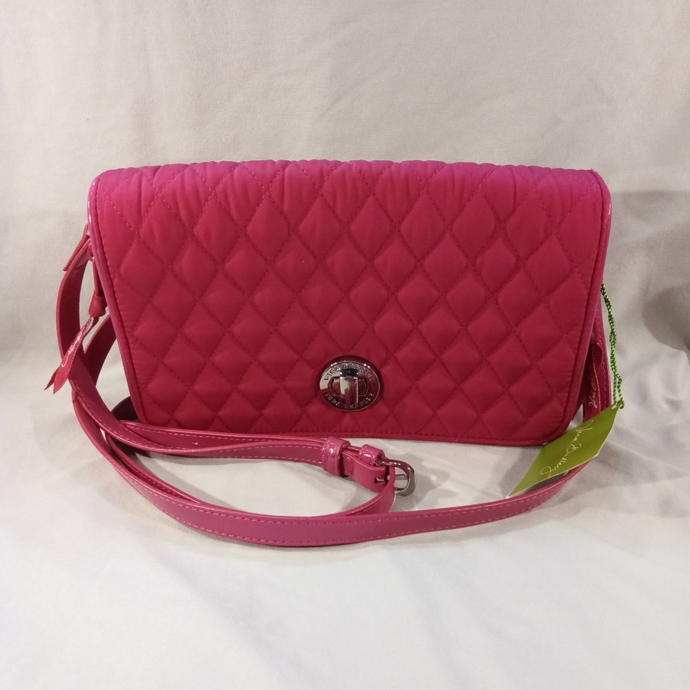 Vera Bradley Turnlock Crossbody – Fuchsia –‎ NWT